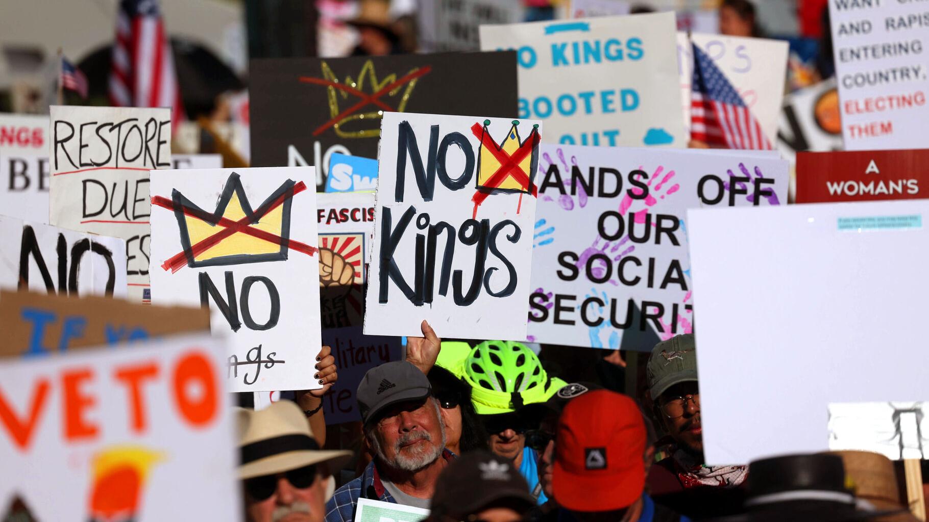 Thousands in Tucson join nationwide 'No Kings' rallies